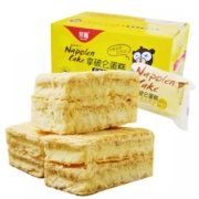 京东PLUS会员 : 京隆 拿破仑蛋糕 原味 500g/箱*2件
