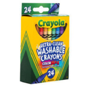 Crayola 绘儿乐 ​52-6924 儿童可水洗蜡笔 24色