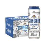 青岛啤酒 全麦白啤啤酒 500ml*12听