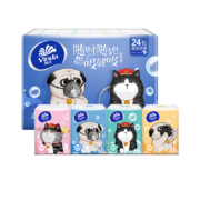 维达 吾皇IP 奶猫香 手帕纸 4层5张 24包