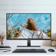 4K超清，HDCP2.2，看蓝光电影更爽：优派 27英寸IPS显示器 VX2771-4K-HD