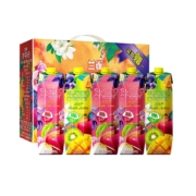 Laciate 兰雀 萨果奇 纯鲜 （苹果汁 3支+果蔬汁 2支） 1L*5盒