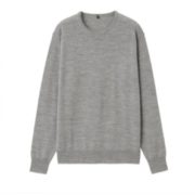 100%羊毛！MUJI 无印良品 M9AA020 男式美利奴羊毛圆领毛衣