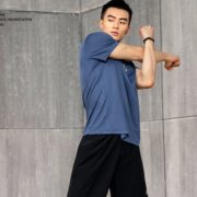 舒适透气 ！361°  男款修身跑步T恤