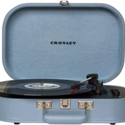 Crosley 克罗斯利 CR8009A 蓝牙便携式三速转盘唱机 冰川蓝 含税到手￥545.67