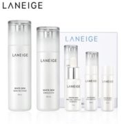 LANEIGE 兰芝 臻白晶透水乳护肤品套装礼盒(细肤水120ml+保湿乳100ml+精华7ml+水15ml+乳15ml)