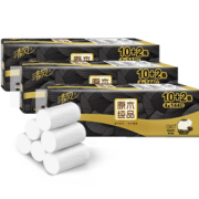 SUPER会员！Breeze 清风 原木黑金系列 无芯卷纸 4层120克36卷
