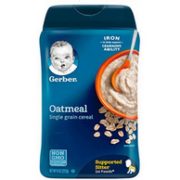 高铁锌燕麦味 ，227gx6件 Gerber 嘉宝 婴幼儿米粉 进口版  一段