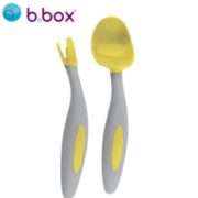 食品级PP材质！b.box 宝宝训练便携叉勺套装