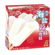 京东PLUS会员：明治（meiji）海盐荔枝冰淇淋雪糕 46g*10支 *3件