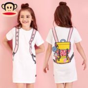 宽松舒适！Paul Frank 大嘴猴 2021新款女童洋气T恤裙（110~160码）
