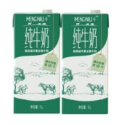 88VIP！ MENGNIU 蒙牛 全脂 高钙高蛋白 纯牛奶 1L*2盒