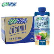 马来西亚进口 COWA 0脂肪0胆固醇 清甜椰子水 330ml*12瓶