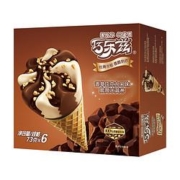 京东PLUS会员：伊利 巧乐兹 香草巧克力口味 脆皮甜筒 73g*6/盒 *5件