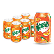 限地区：美年达 Mirinda 橙味 碳酸饮料 330ml*6听