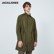 JACK JONES 杰克琼斯 219321509 中长款连帽风衣