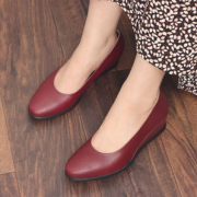 ECCO 爱步 Shape 45 型塑系列 女士真皮坡跟高跟鞋  含税到手￥515.27