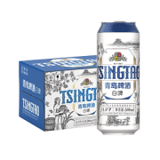 青岛啤酒 全麦白啤啤酒 500ml*12听