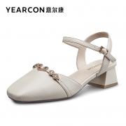聚划算百亿补贴：意尔康 女鞋  包头凉鞋 一字扣带单鞋