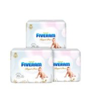 超薄干爽！FIVERAMS 五羊 皇家纯净系列 纸尿裤 XL码 22片*3包