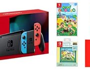 Nintendo任天堂 日版 Switch游戏主机&动森游戏卡带&卡带盒+液晶保护膜 套装到手约￥2537.68