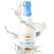 限地区：每日鲜语 0脂肪 脱脂 鲜牛奶 720mL*4件