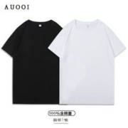8日0点： AUOOI 情侣纯棉短袖T恤 多色可选