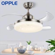 1日0点：OPPLE 欧普照明 玉风s 简约带LED吊扇灯 23w