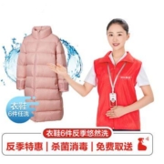 京东洗衣服务 衣鞋任洗6件套餐 羽绒服/棉服/大衣/鞋靴 上门取送