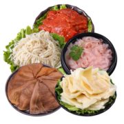 PLUS会员！ 小卓 火锅生鲜食材套餐 1070g (黑毛肚+千层肚+牛黄喉+鸭肠+嫩牛肉)