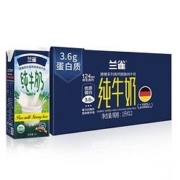 京东PLUS会员：兰雀 德臻脱脂1L*12盒高钙3.6g优蛋白*2件