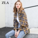 米说 2021新款女士格纹衬衫