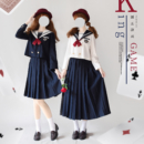 栗下町 国王游戏 JK制服 水手服 女士中间服上衣 绀色 S