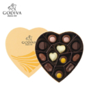 比利时进口 GODIVA 歌帝梵 金装心形巧克力礼盒 12颗装