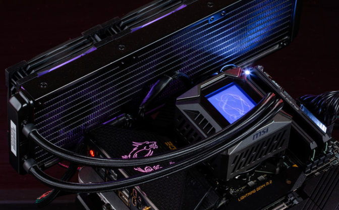  MSI MPG CORELIQUID K360水冷散热器实测 水冷头风扇加持提高散热力