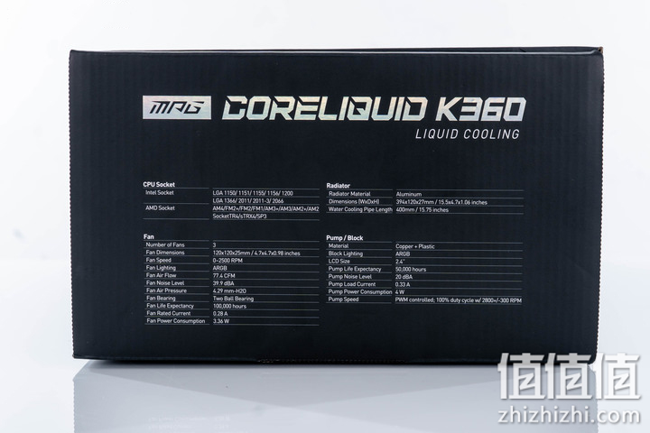MSI MPG CORELIQUID K360水冷散热器实测 水冷头风扇加持提高散热力