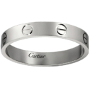 Cartier 卡地亚 LOVE系列 18K铂金 男女同款戒指B4085100 46