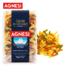 意大利进口 Agnesi 安尼斯 三色螺丝型意大利面 500g