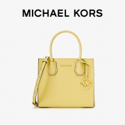 24日20点：MK  Michael Kors  经典款 Mercer  小号皮质托特包 手提斜挎包