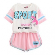 MyLittlePony 小马宝莉 短袖短裤套装 110-160CM