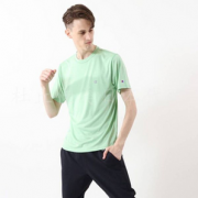 L码、吸汗速干！Champion 冠军牌 男士双C吸汗速干短袖T恤C3-QS301 到手￥93.64