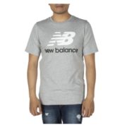 纯棉透气！new balance Essentials Stacked Logo mt83530ag 男款短袖运动T恤