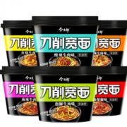 入口筋道！今麦郎 非油炸刀削宽面 6桶装793g