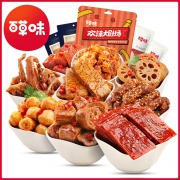 百草味 麻辣零食大礼包 熟食即食卤味*2件