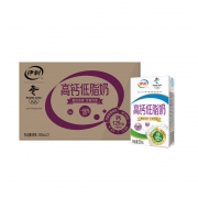 88VIP：伊利 高钙低脂牛奶 250ml*21盒/箱 *3件