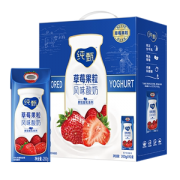 蒙牛 纯甄 草莓果粒风味酸奶 200g*10盒