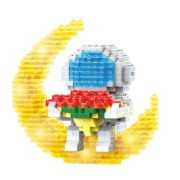 乐乐兄弟 小颗粒拼装积木  368颗粒 太空宇航员灯光版 *4件