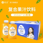 果汁含量≥80%、0脂肪：350mlx6瓶 华洋金芒芒 芒果汁复合果肉饮料