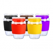 MINGSHANGDE 明尚德 玻璃泡茶杯 450ml 多色可选