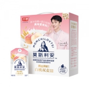 光明 莫斯利安白桃双麦风味 果粒酸奶 195g*10盒